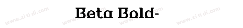 台北黑体 Beta Bold字体转换